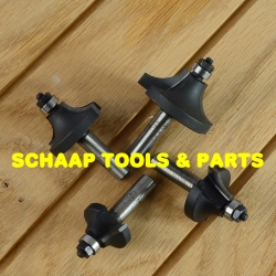 Kwartrondfrees HW-hardmetaal schacht 8mm met geleidelager | Overzicht